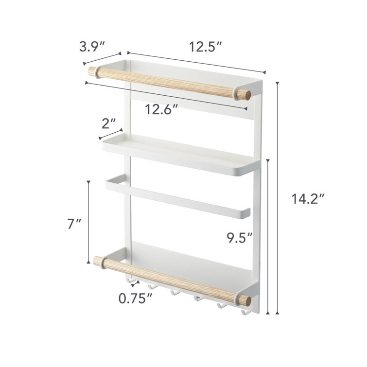 Yamazaki USA Tosca Yamazaki Home Magnetic Kitchen Storage Rack